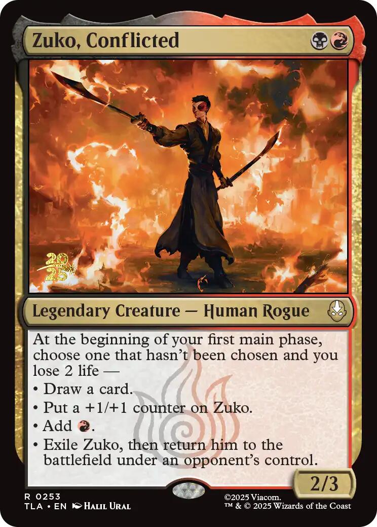 Zuko, Conflicted [Avatar: The Last Airbender Prerelease Cards] | Gamers Paradise