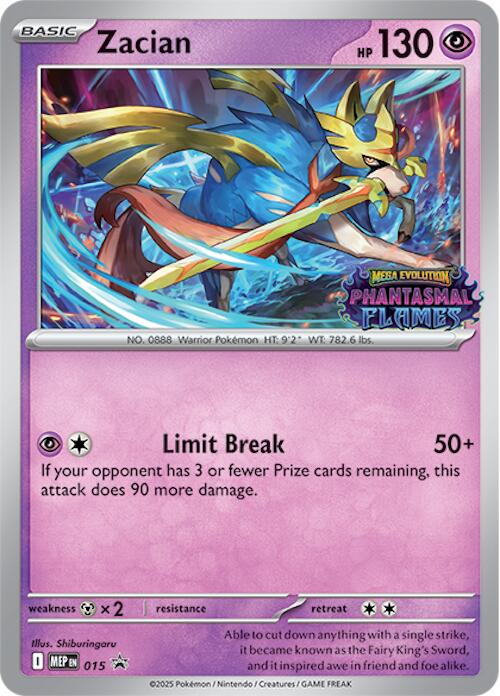 Zacian (015) (Prerelease) [Mega Evolution Promo] | Gamers Paradise