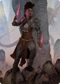 Kaya the Inexorable Art Card [Kaldheim Art Series] | Gamers Paradise