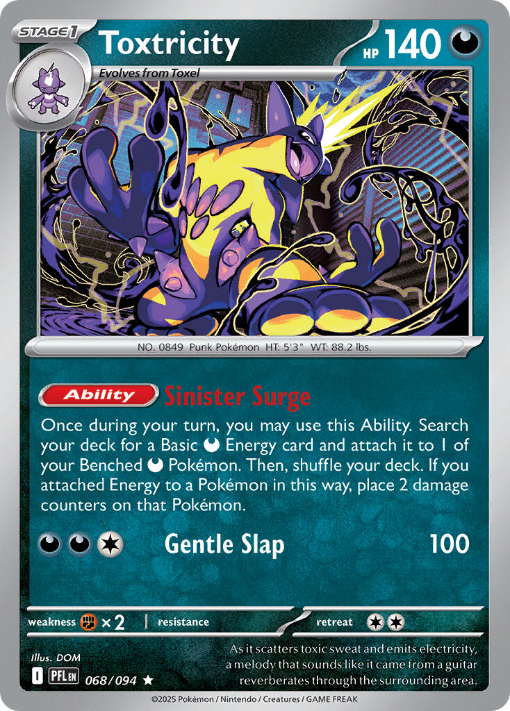 Toxtricity (068/094) (Theme Deck Exclusive) [Mega Evolution: Phantasmal Flames] | Gamers Paradise