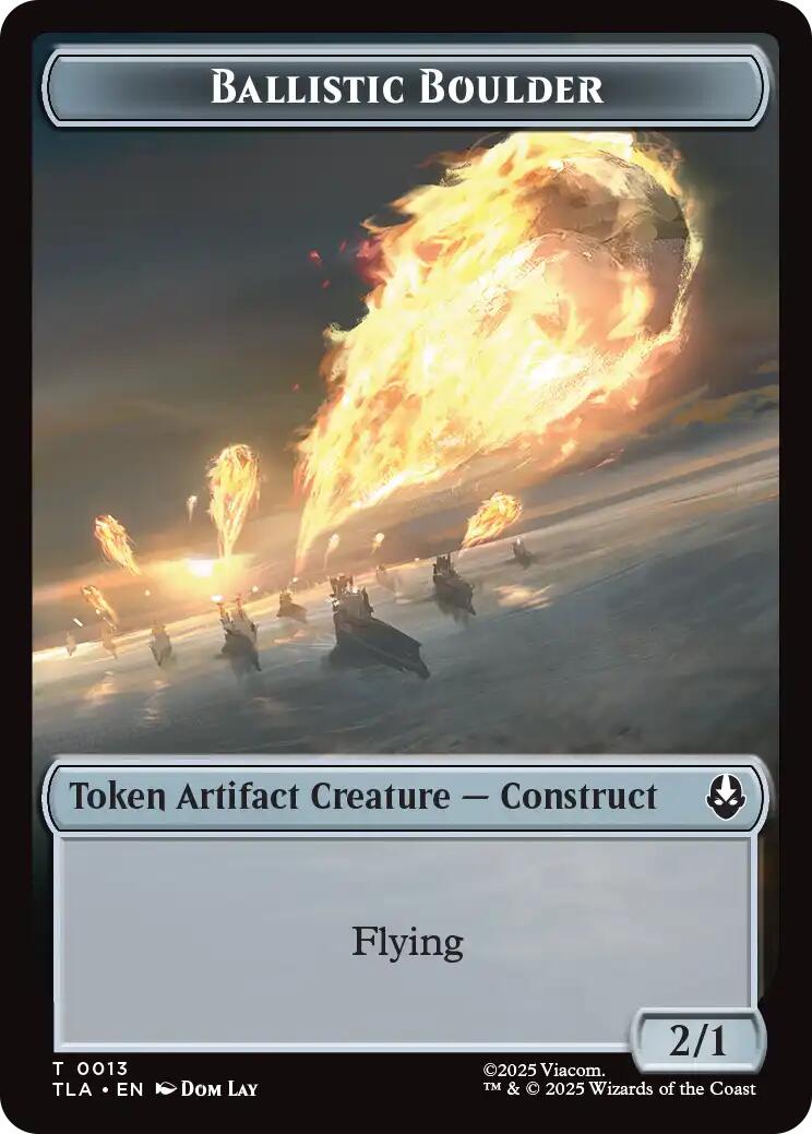 Ballistic Boulder // Soldier (0011) Double-Sided Token [Avatar: The Last Airbender Tokens] | Gamers Paradise