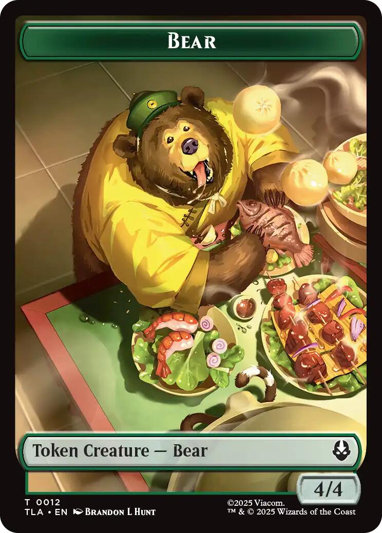 Bear // Food (0020) Double-Sided Token [Avatar: The Last Airbender Tokens] | Gamers Paradise