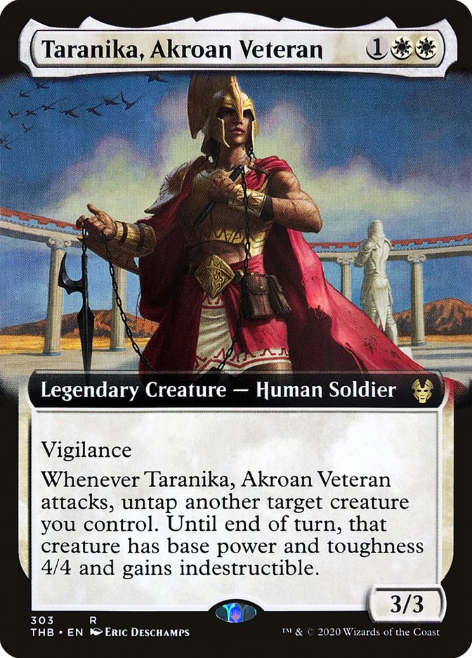 Taranika, Akroan Veteran (Extended Art) [Theros Beyond Death] | Gamers Paradise