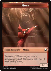 Monk // Food (0021) Double-Sided Token [Avatar: The Last Airbender Tokens] | Gamers Paradise