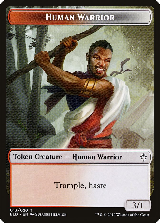 Human Warrior Token [Throne of Eldraine Tokens] | Gamers Paradise