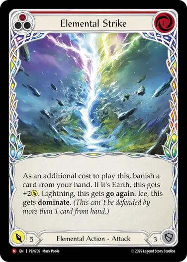 Elemental Strike [PEN205] (Compendium of Rathe)  Rainbow Foil | Gamers Paradise