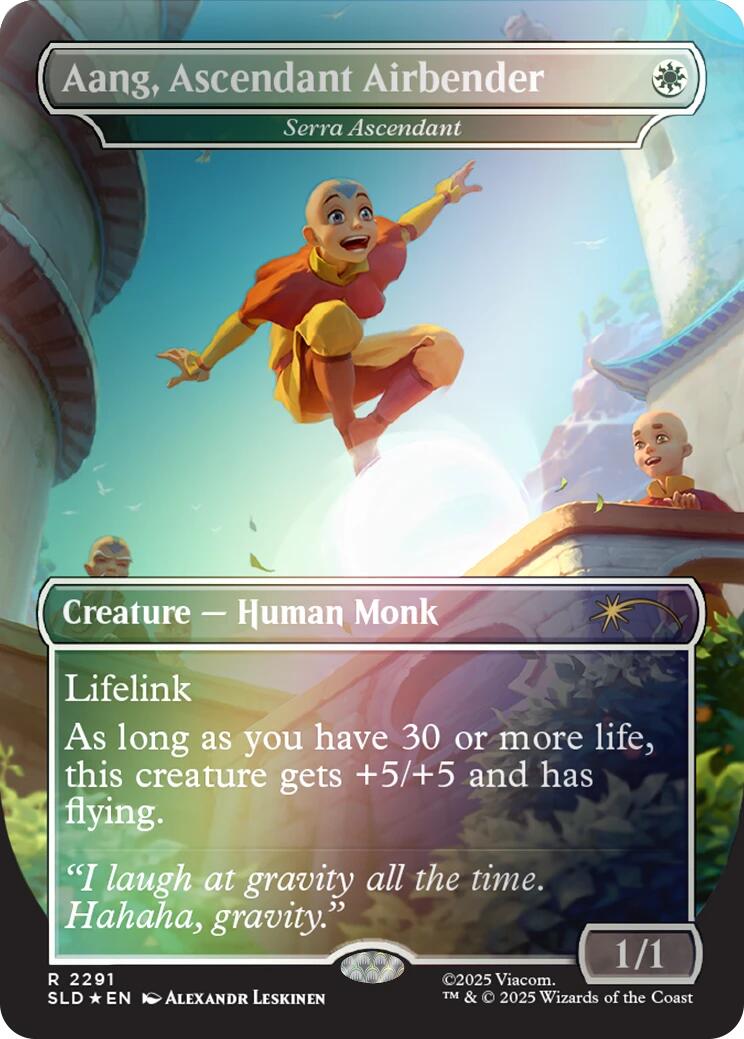 Aang, Ascendant Airbender - Serra Ascendant (Rainbow Foil) [Secret Lair Drop Series] | Gamers Paradise