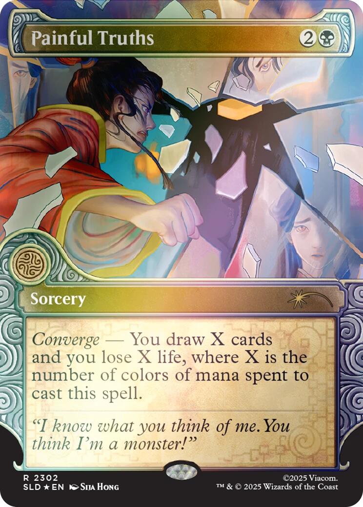 Painful Truths (Rainbow Foil) [Secret Lair Drop Series] | Gamers Paradise