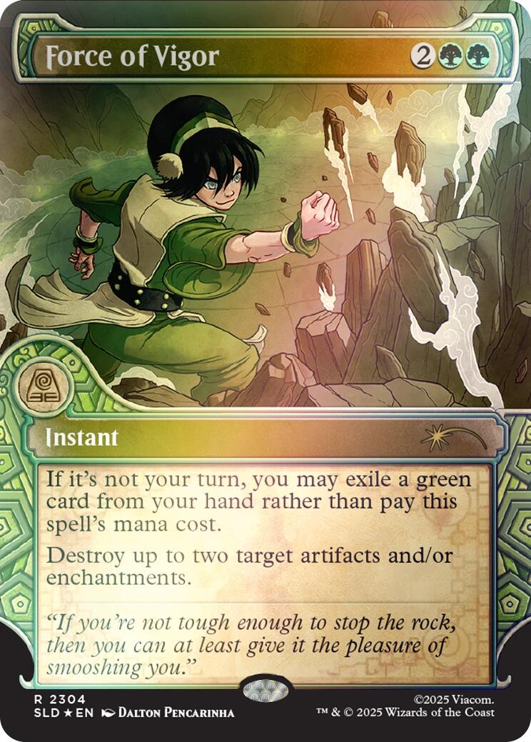 Force of Vigor (Rainbow Foil) [Secret Lair Drop Series] | Gamers Paradise