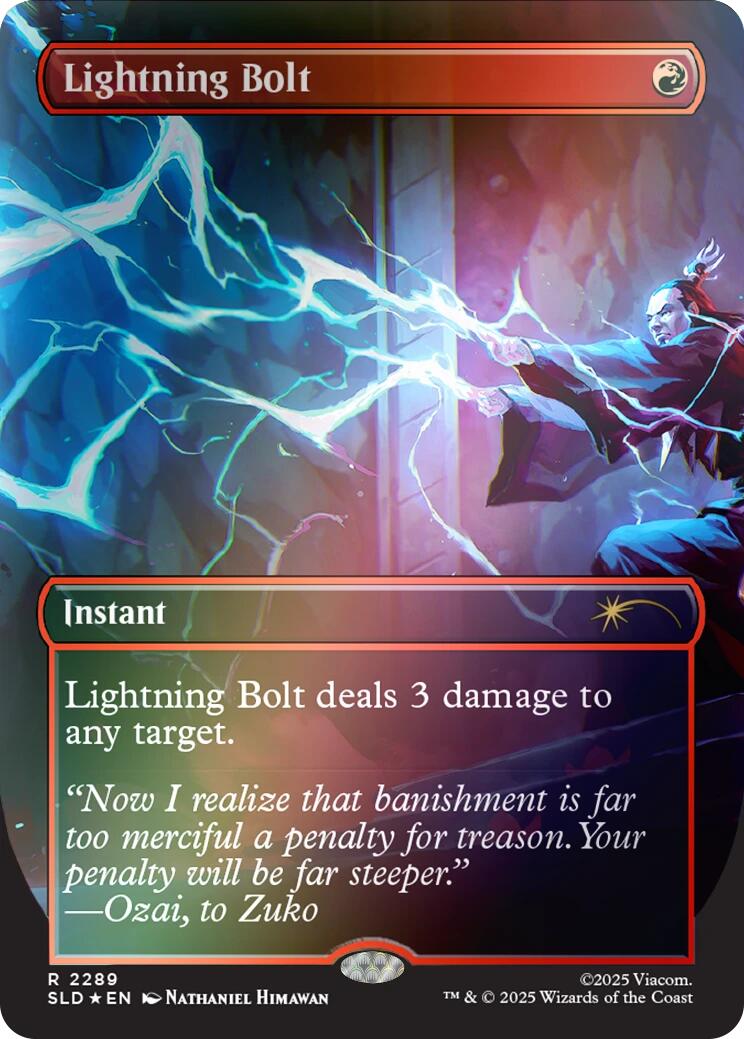 Lightning Bolt (2289) (Rainbow Foil) [Secret Lair Drop Series] | Gamers Paradise