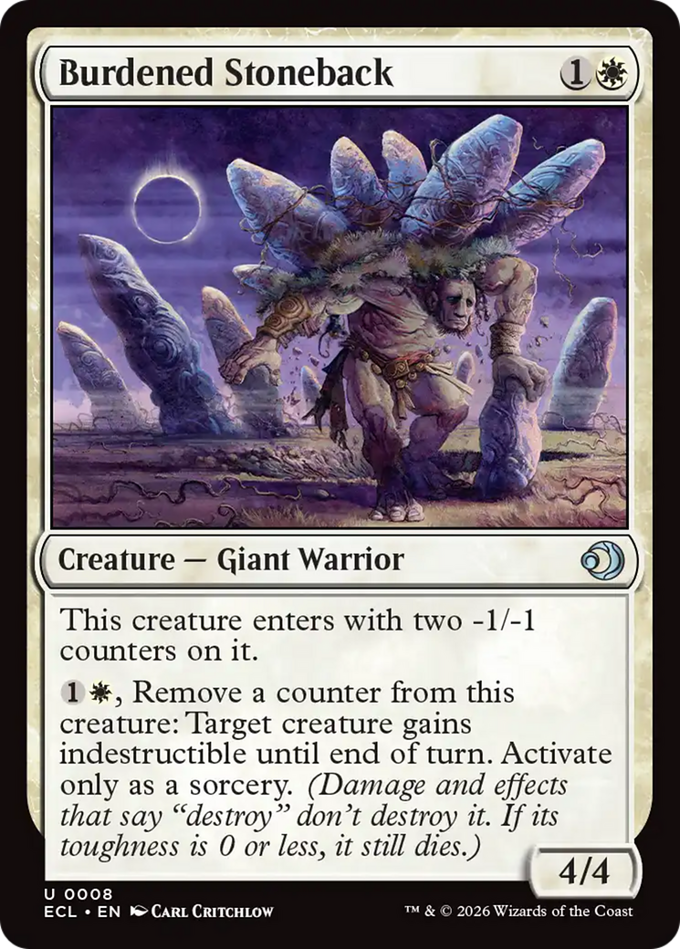 Burdened Stoneback [Lorwyn Eclipsed] | Gamers Paradise