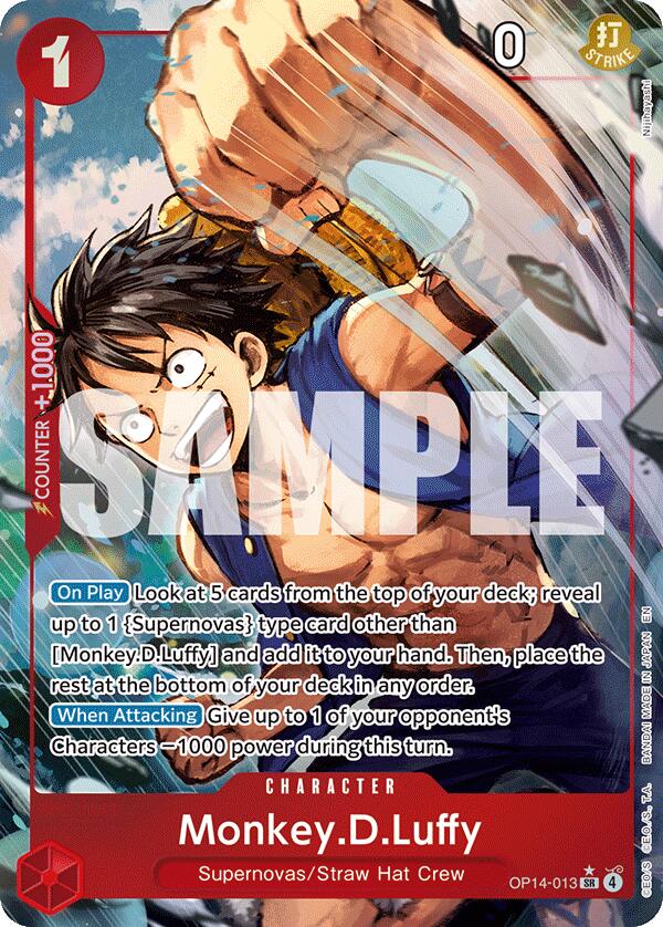 Monkey.D.Luffy (Alternate Art) [The Azure Sea's Seven] | Gamers Paradise