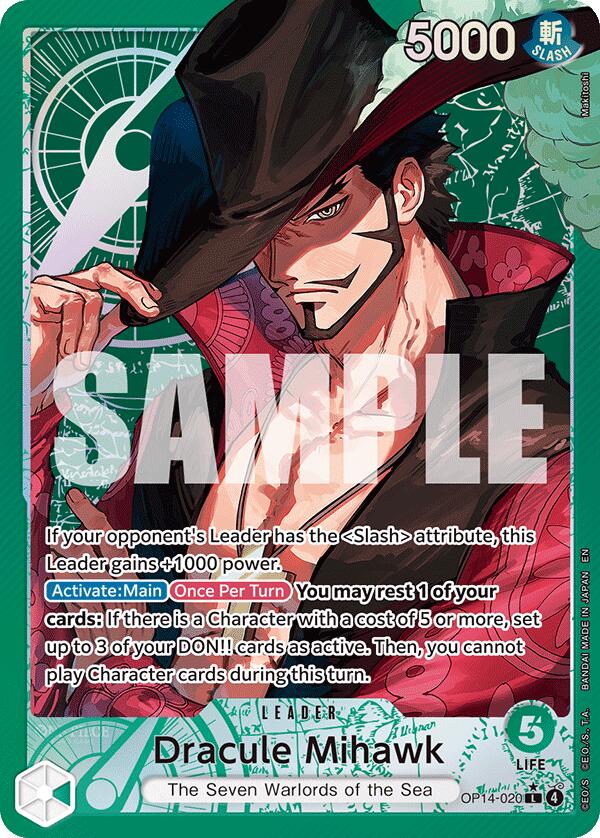 Dracule Mihawk (Alternate Art) [The Azure Sea's Seven] | Gamers Paradise
