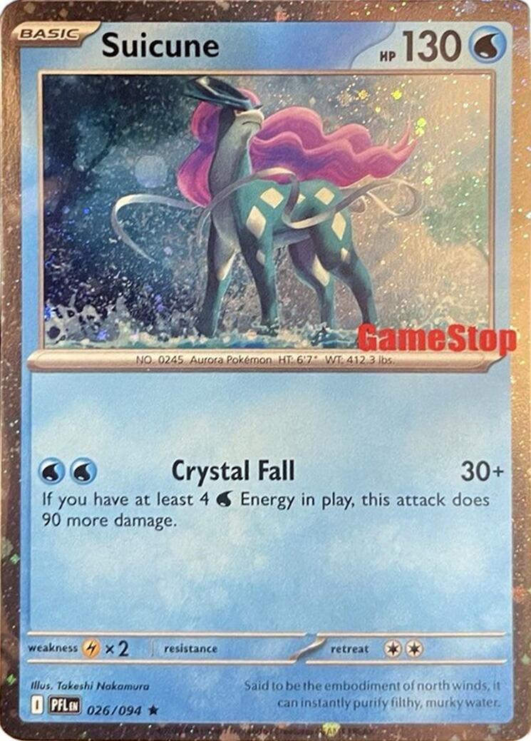 Suicune (024/131) (Cosmos Holo) (GameStop Exclusive) [Miscellaneous Cards] | Gamers Paradise