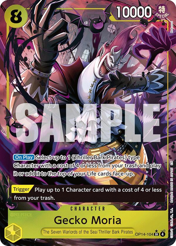 Gecko Moria (OP14-104) (Alternate Art) [The Azure Sea's Seven] | Gamers Paradise