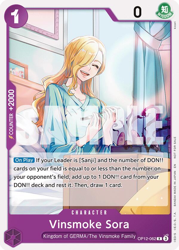 Vinsmoke Sora (Tournament Pack 2026 Vol. 1) [One Piece Promotion Cards] | Gamers Paradise