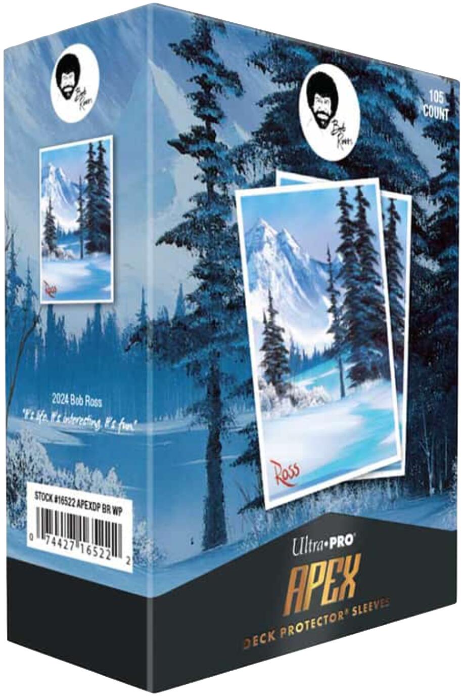 Ultra PRO: 105ct Standard APEX Sleeves - Bob Ross (Winter Paradise) | Gamers Paradise