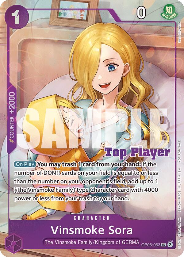 Vinsmoke Sora (CS 25-26 Top Player Pack Vol. 2) [One Piece Promotion Cards] | Gamers Paradise