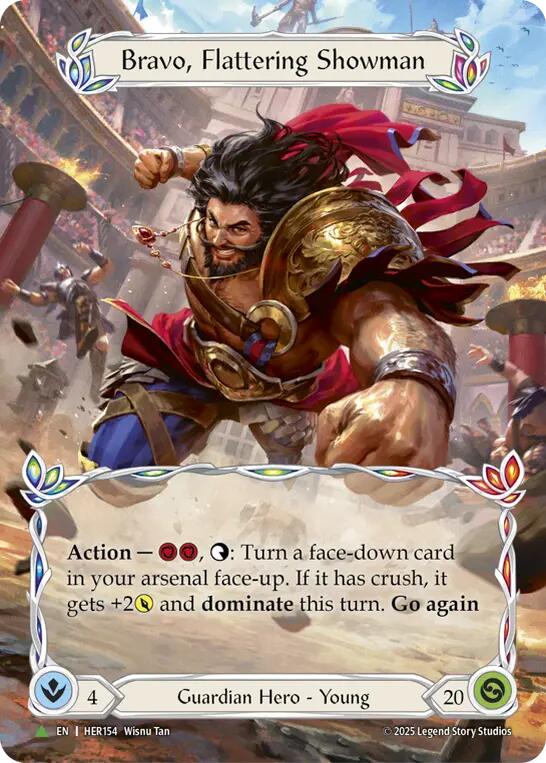 Bravo, Flattering Showman [HER154] (Promo)  Cold Foil | Gamers Paradise