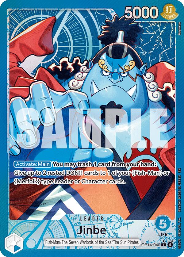 Jinbe (OP14-040) (Alternate Art) [The Azure Sea's Seven] | Gamers Paradise