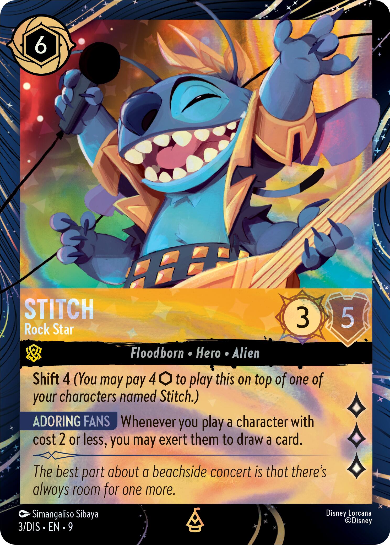Stitch - Rock Star (3) [Promo Cards] | Gamers Paradise