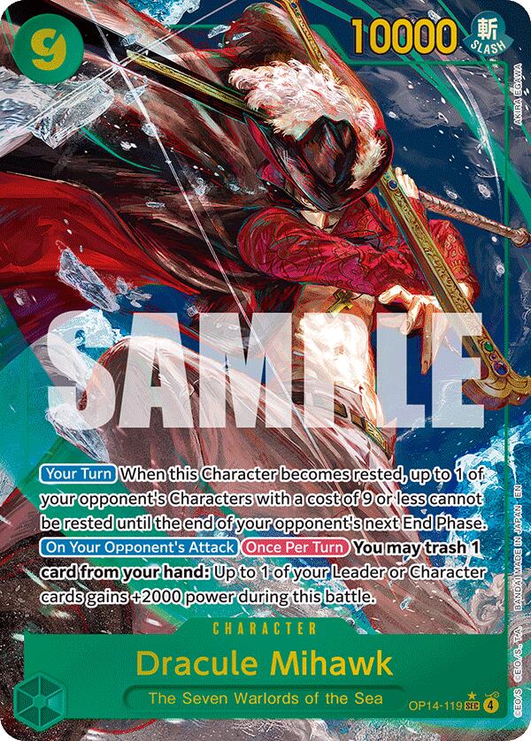 Dracule Mihawk (OP14-119) (Alternate Art) [The Azure Sea's Seven] | Gamers Paradise