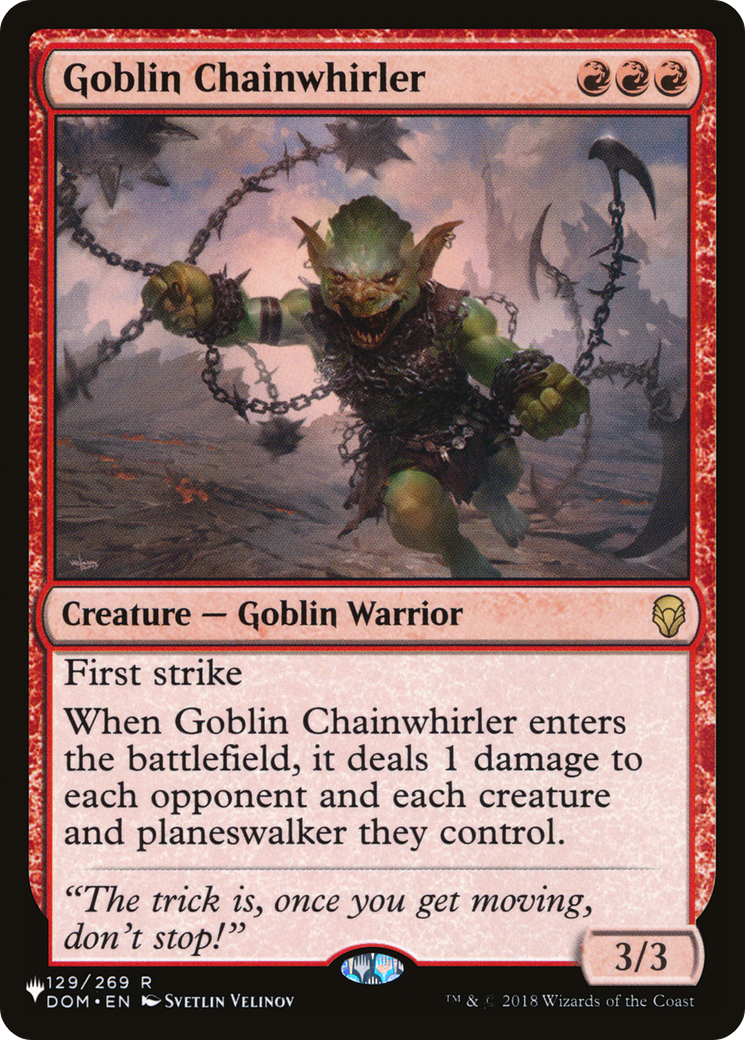 Goblin Chainwhirler [The List Reprints] | Gamers Paradise