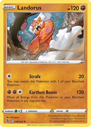 Landorus (148/264) (Cosmos Holo) [Sword & Shield: Fusion Strike] | Gamers Paradise