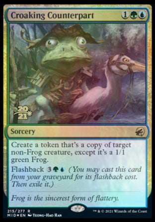 Croaking Counterpart [Innistrad: Midnight Hunt Prerelease Promos] | Gamers Paradise