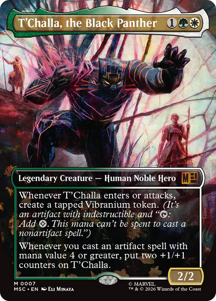 T'Challa, the Black Panther (Borderless) [Marvel Super Heroes Commander] | Gamers Paradise