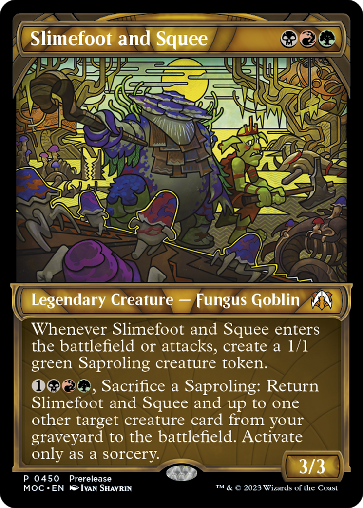 Slimefoot and Squee (Showcase Planar Booster Fun) [March of the Machine Commander Prerelease Promos] | Gamers Paradise