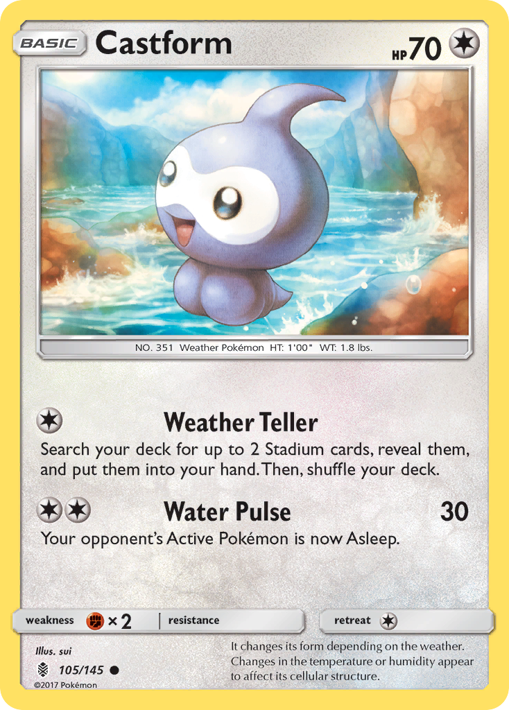 Castform (105/145) [Sun & Moon: Guardians Rising] | Gamers Paradise