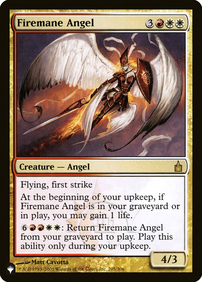 Firemane Angel [The List] | Gamers Paradise