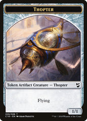 Cat Warrior // Thopter (026) Double-Sided Token [Commander 2018 Tokens] | Gamers Paradise