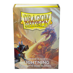 Dragon Shield: Japanese Size 60ct Sleeves - Lightning (Dual Matte) | Gamers Paradise