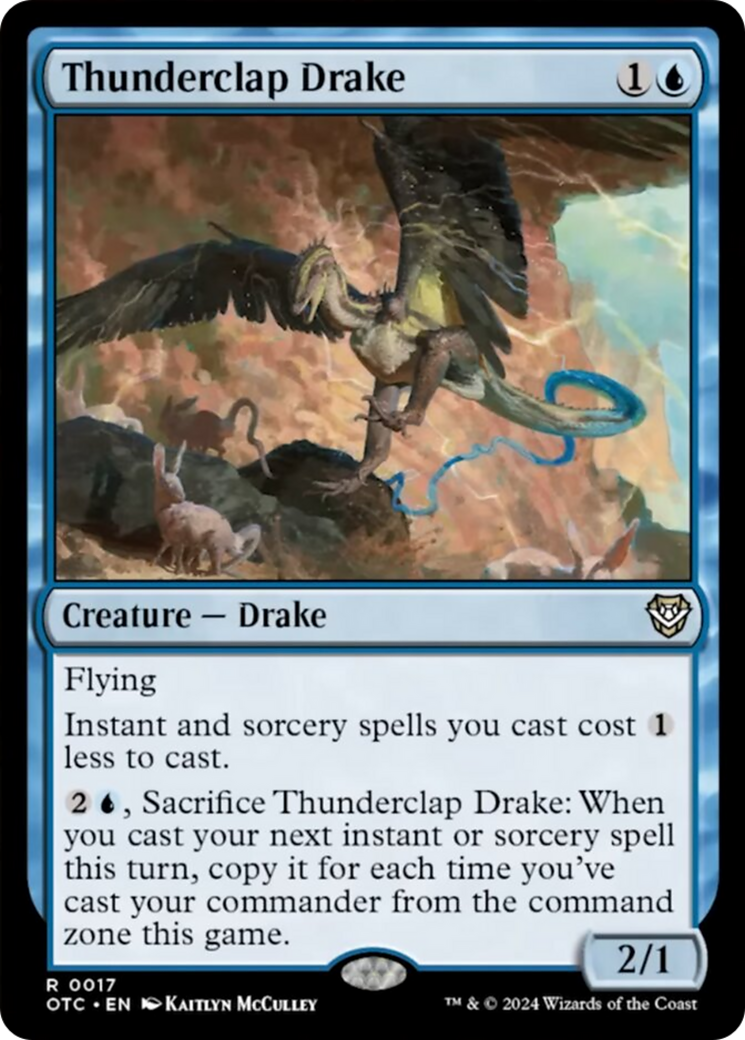 Thunderclap Drake [Outlaws of Thunder Junction Commander] | Gamers Paradise