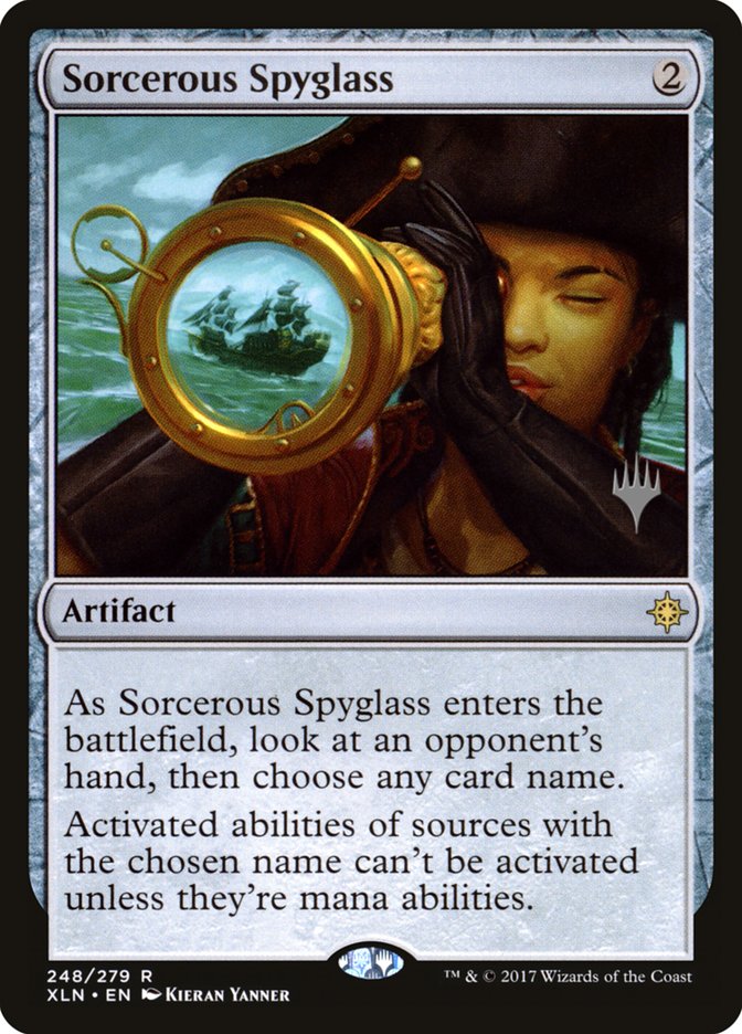 Sorcerous Spyglass (Promo Pack) [Ixalan Promos] | Gamers Paradise