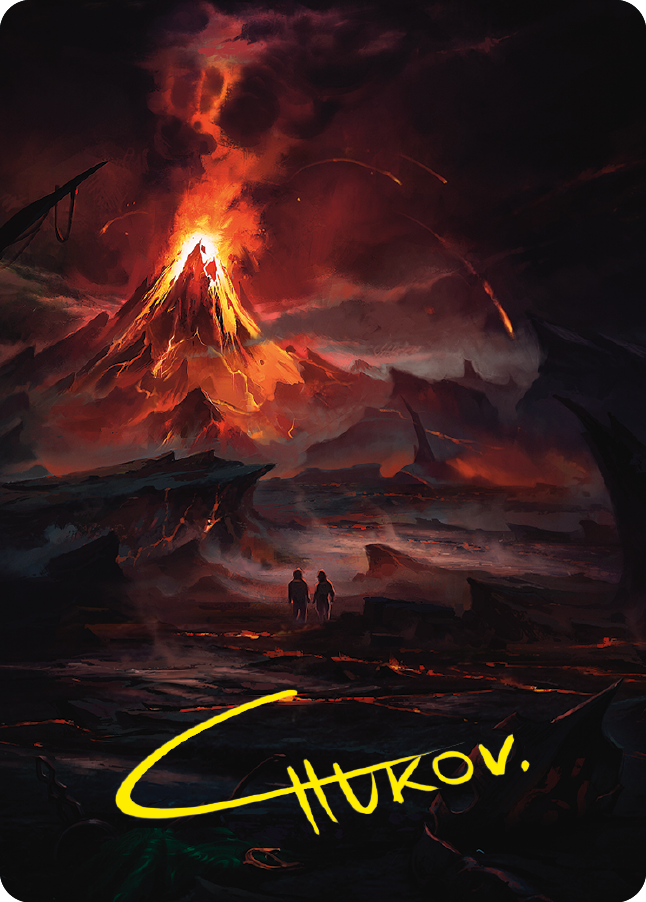 Valley of Gorgoroth Art Card (Gold-Stamped Signature) [The Lord of the Rings: Tales of Middle-earth Art Series] | Gamers Paradise