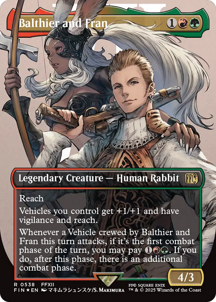 Balthier and Fran (Borderless) (Surge Foil) [FINAL FANTASY] | Gamers Paradise