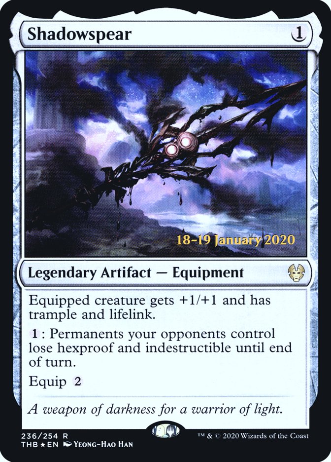 Shadowspear [Theros Beyond Death Prerelease Promos] | Gamers Paradise