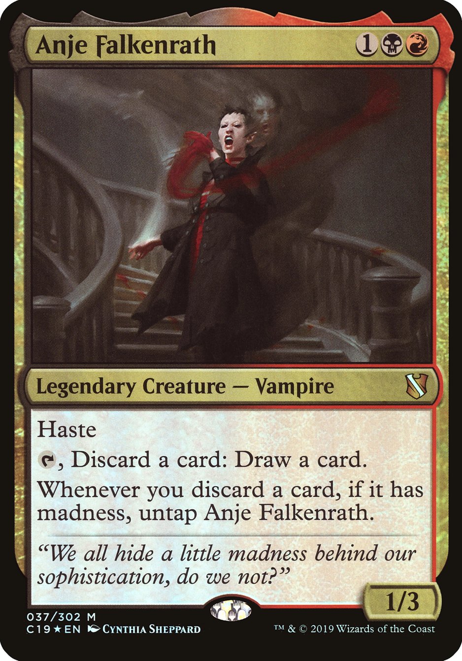 Anje Falkenrath (Oversized) [Commander 2019 Oversized] | Gamers Paradise