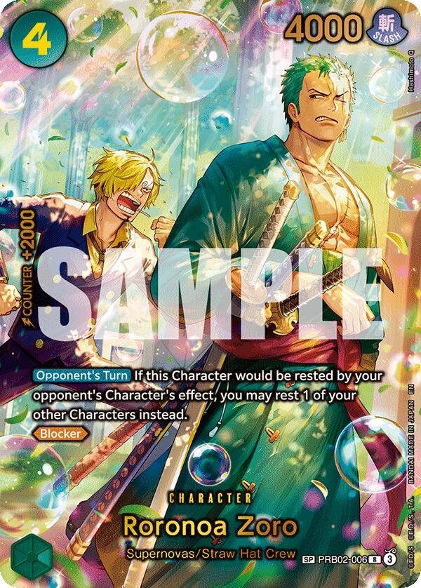 Roronoa Zoro (PRB02-006) (SP) (Alternate Art) [The Azure Sea's Seven] | Gamers Paradise
