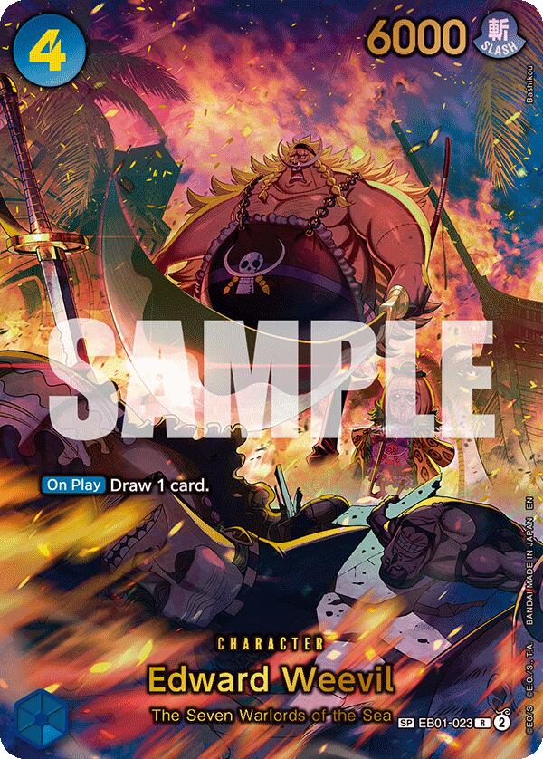 Edward Weevil (EB01-023) (SP) (Alternate Art) [The Azure Sea's Seven] | Gamers Paradise