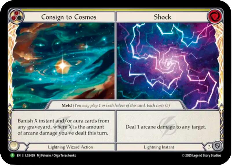 Consign to Cosmos // Shock [LGS429] (Promo)  Cold Foil | Gamers Paradise
