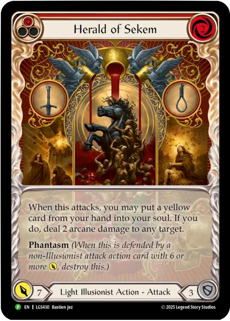 Herald of Sekem [LGS430] (Promo)  Rainbow Foil | Gamers Paradise
