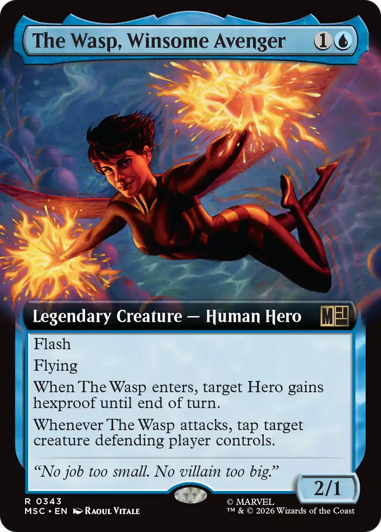 The Wasp, Winsome Avenger (Extended Art) [Marvel Super Heroes Commander] | Gamers Paradise