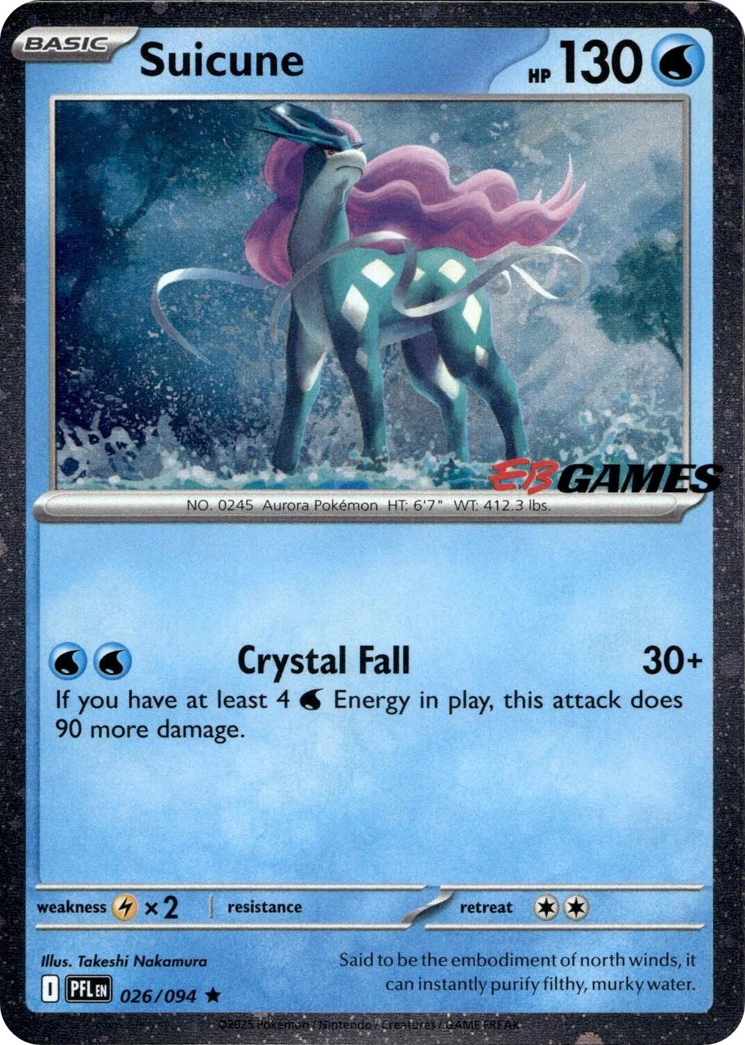 Suicune (026/094) (EB Games Exclusive) [Miscellaneous Cards] | Gamers Paradise