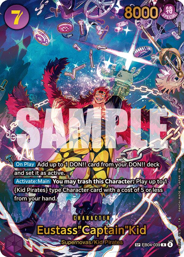 Eustass"Captain"Kid (EB04-039) (SP) [The Azure Sea's Seven] | Gamers Paradise