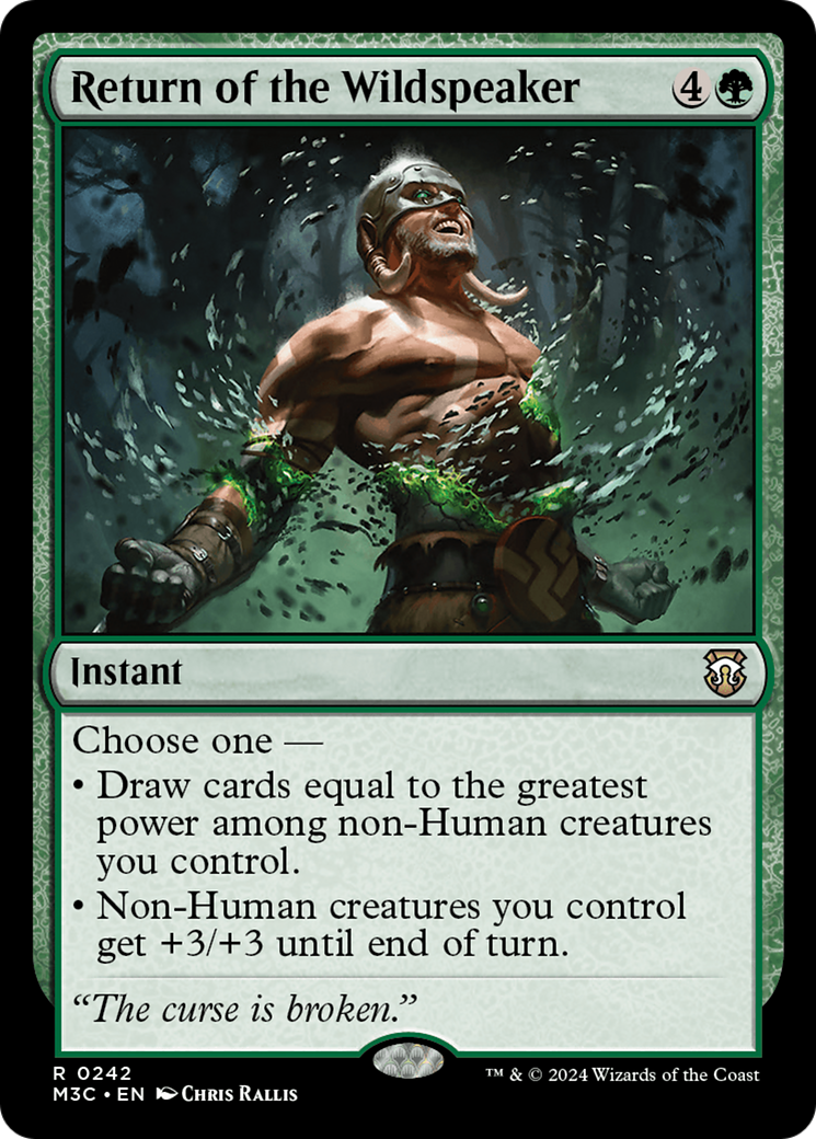 Return of the Wildspeaker (Ripple Foil) [Modern Horizons 3 Commander] | Gamers Paradise