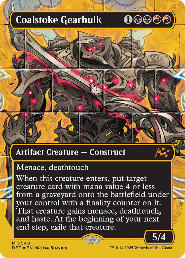 Coalstoke Gearhulk (Borderless) (First-Place Foil) [Aetherdrift] | Gamers Paradise